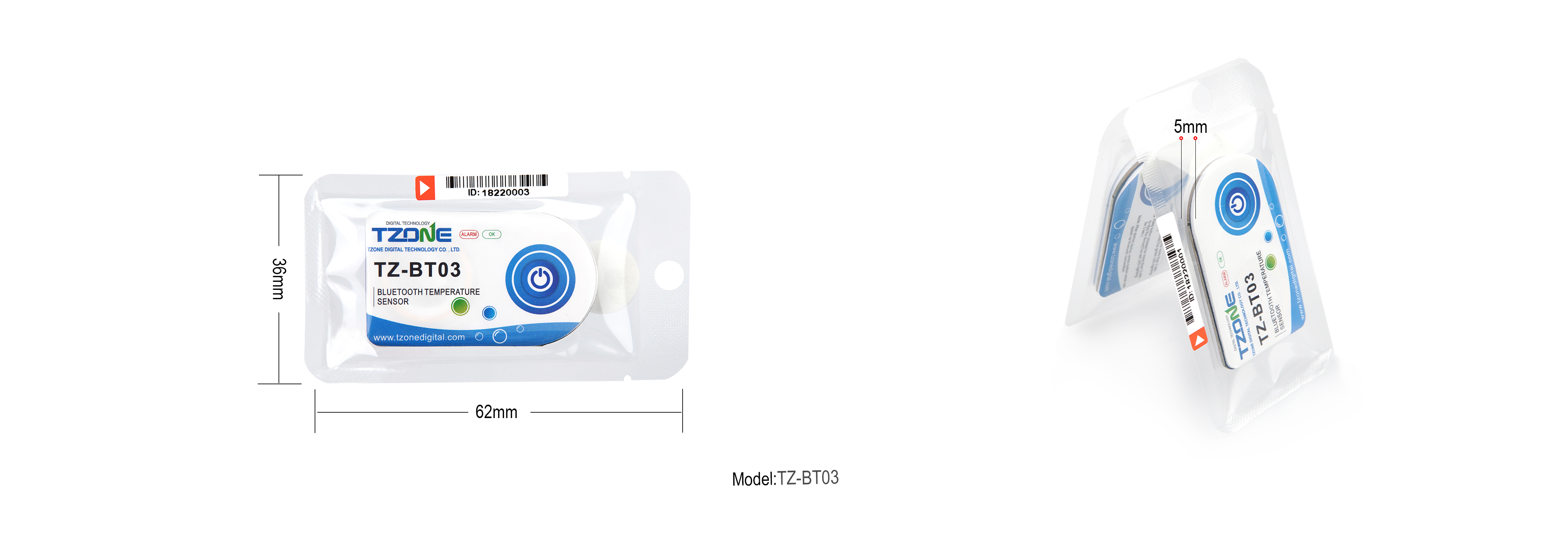 Thiết bị TZ-BT03 (Thiết bị ghi nhiệt độ Bluetooth)