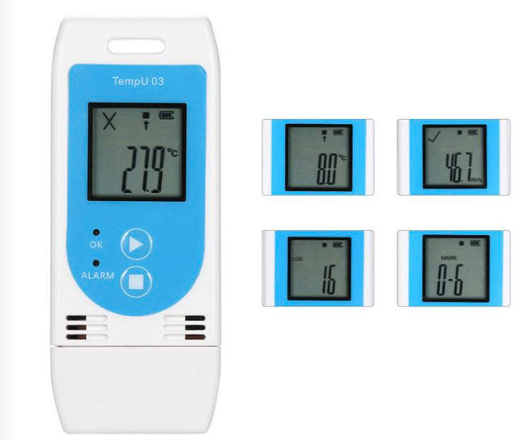 Thiết bị ghi nhận dữ liệu nhiệt độ và độ ẩm - Tempu03 ( Dùng nhiều lần)